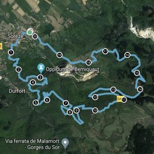 La via-ferrata de Malamort - Gorges du Sor